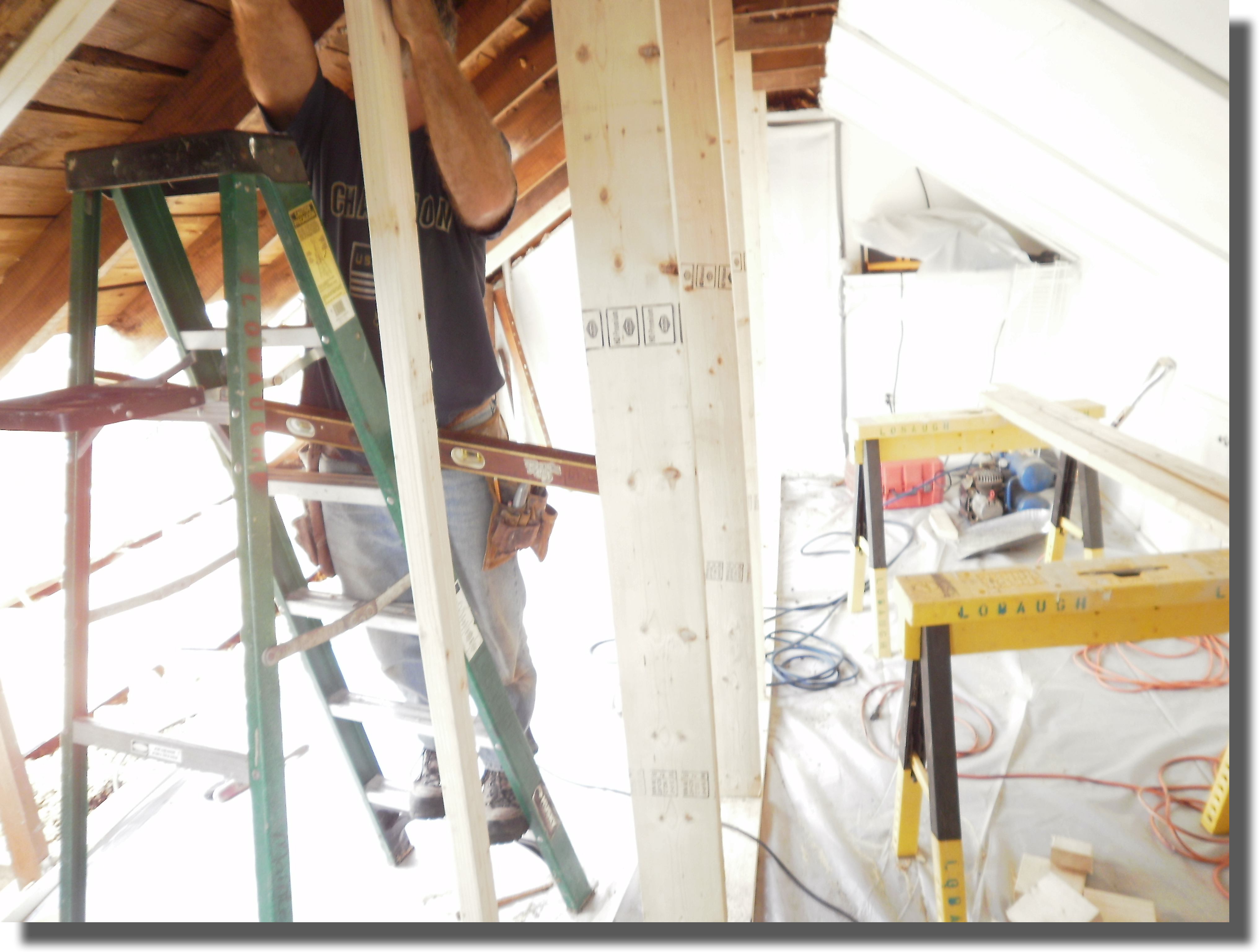 Attic During construction